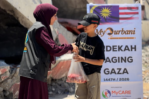 Agihan sedekah Daging Gaza